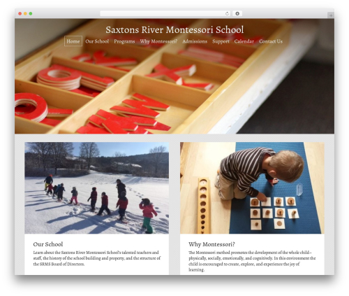 WordPress website theme SRMS - srmontessori.org