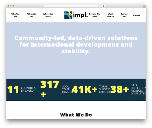 WordPress website theme Threshold Media Framework - implproject.org
