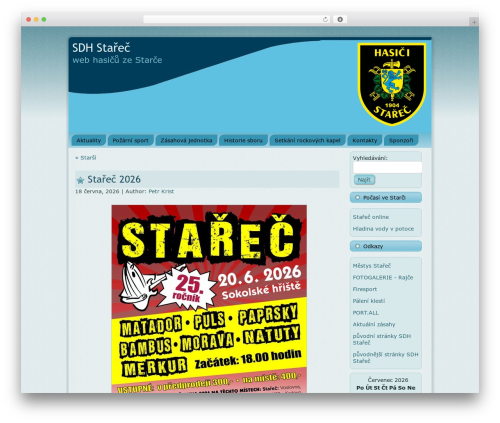 WP theme SDH - sdhstarec.cz