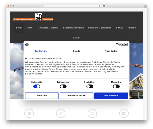 Asteria Lite top WordPress theme - scheidinger-baumaschinen.de