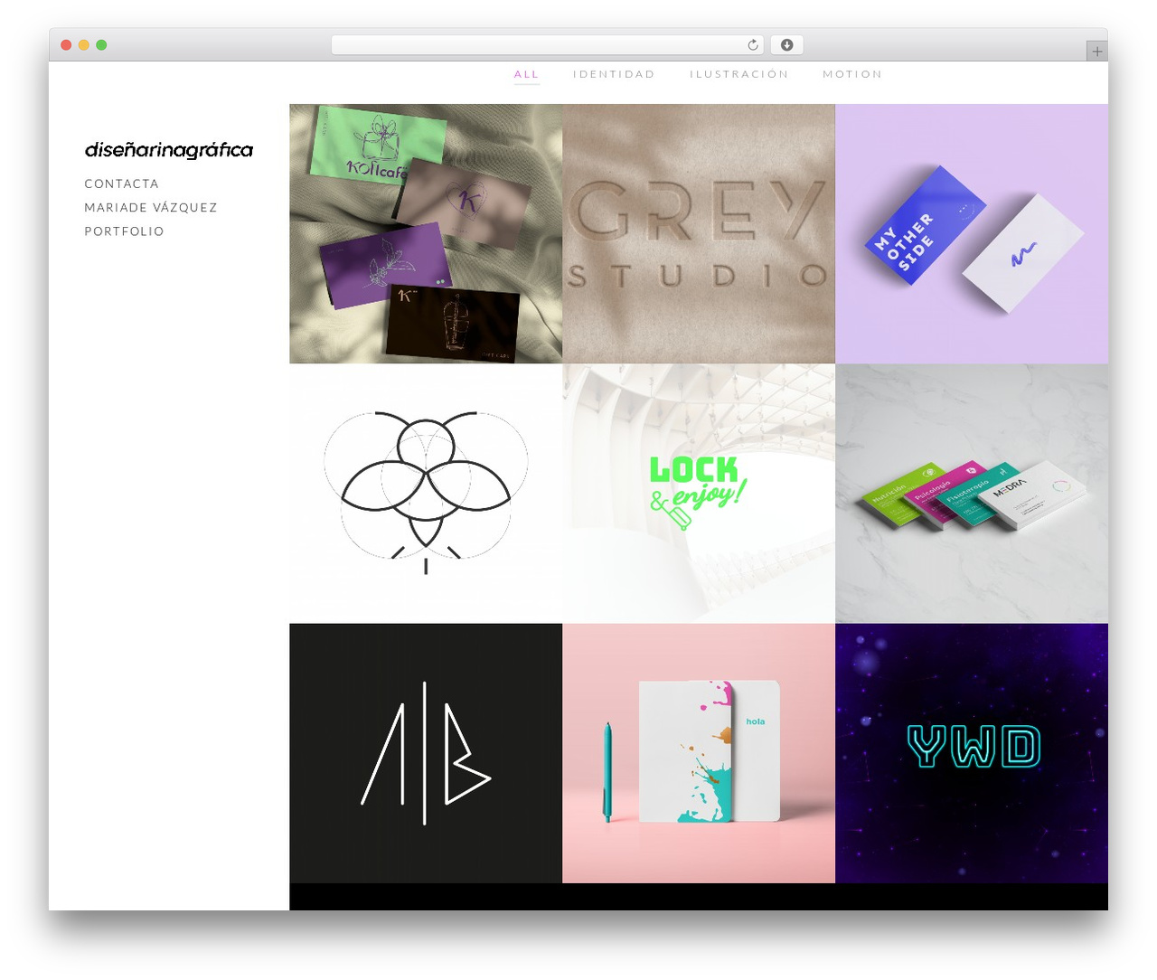 Basic WordPress portfolio theme - mariadevazquez.com