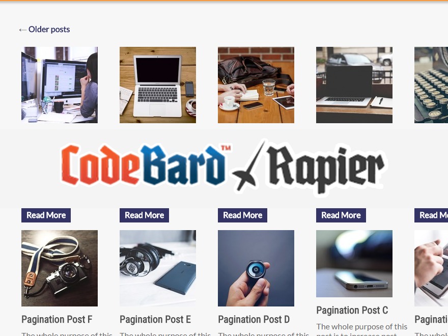 CodeBard Rapier Theme best WordPress theme