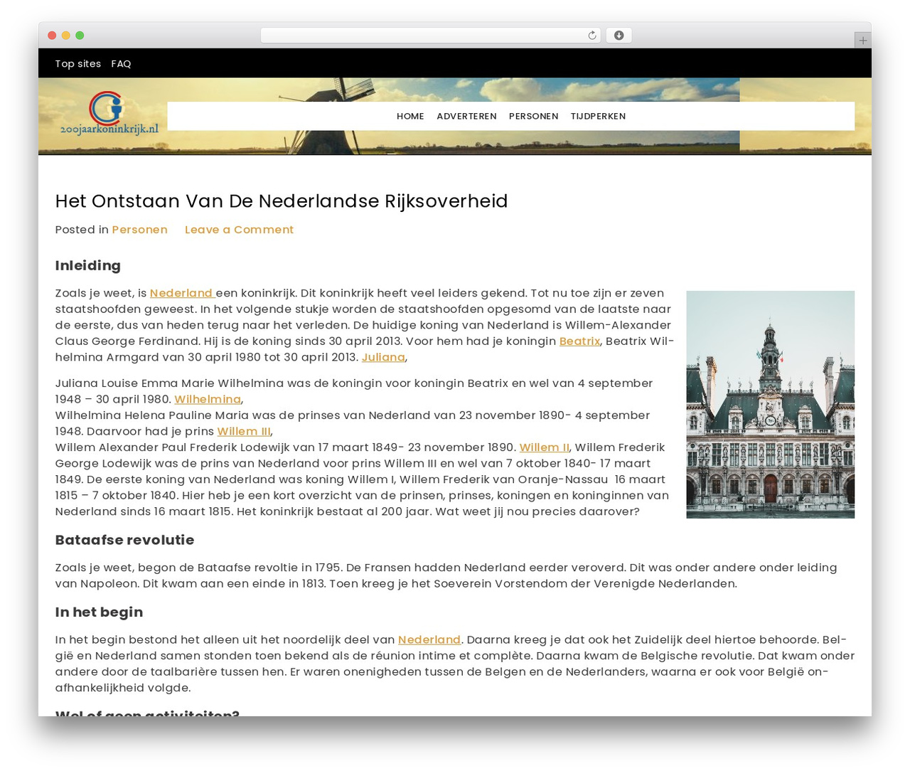 Codify WP theme - 200jaarkoninkrijk.nl Codify WP theme - 200jaarkoninkrijk.nl