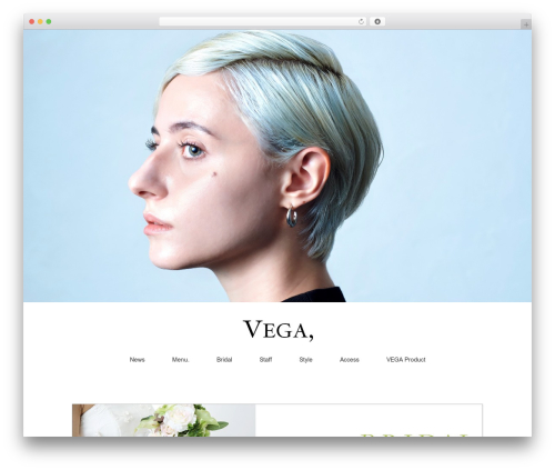 Holiday WordPress theme design - salon-vega.com