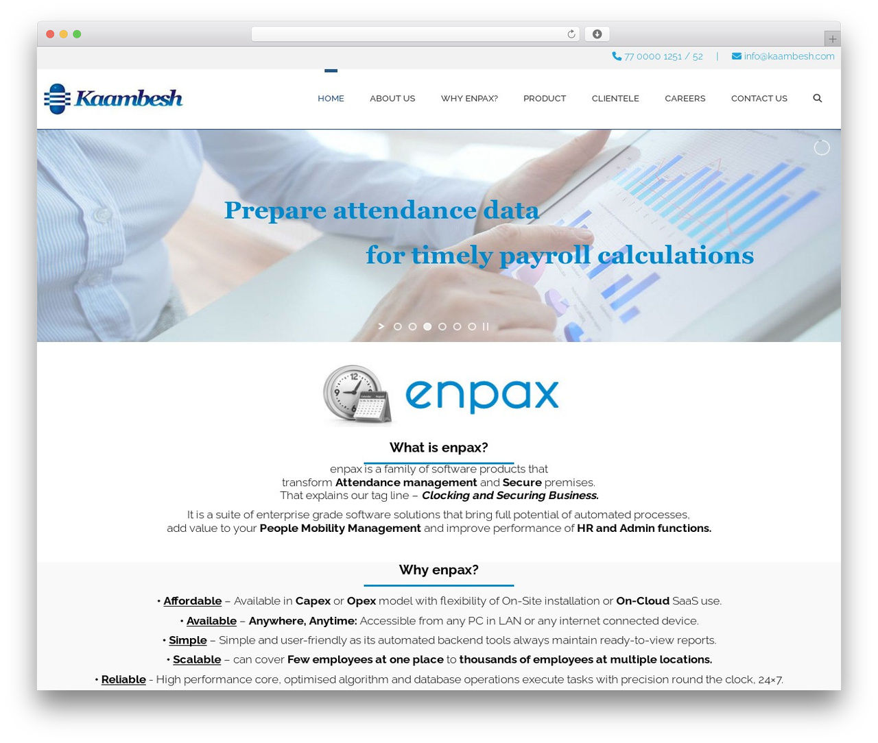 Induscity WordPress theme - kaambesh.com