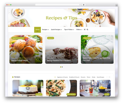 Jannah demos WordPress plugin - jannah.tielabs.com/foods