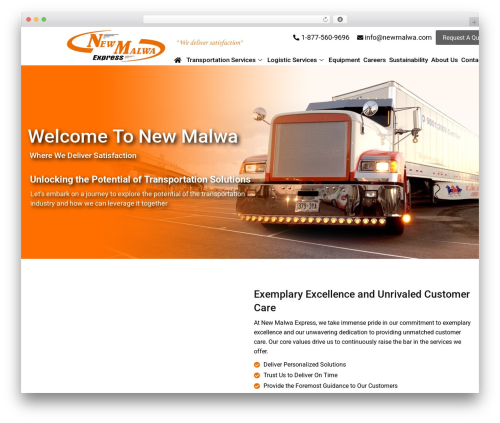 Logistik WordPress theme - newmalwa.com