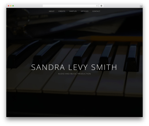 Obsidian WordPress theme - sandralevysmith.com