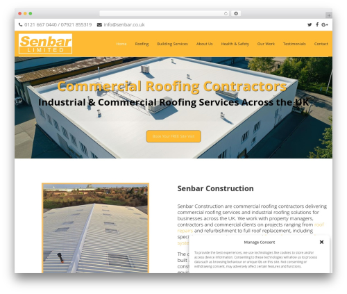 Prime WordPress theme - senbar.co.uk
