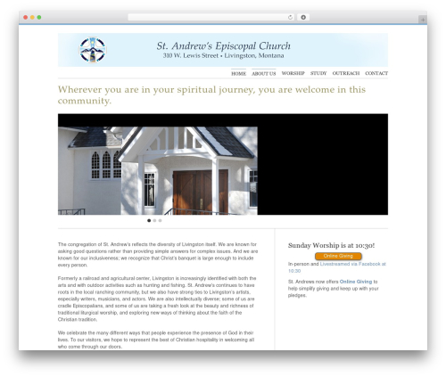 Pure WP theme - saintandrewsepiscopalchurch.org