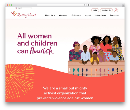 Push10 Theme WordPress theme - raisingvoices.org