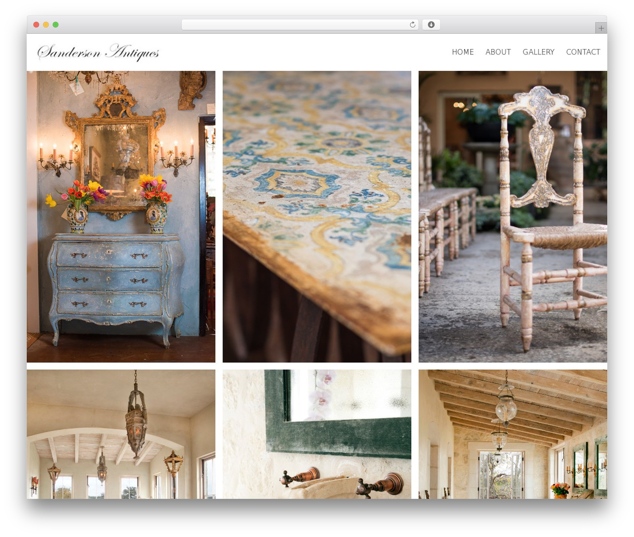Skylab WordPress theme - sandersonantiques.com