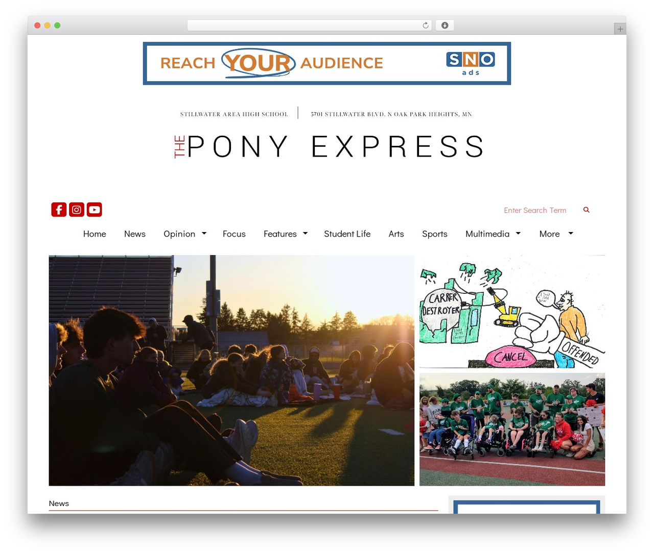 SNO FLEX WordPress theme design - sahsponyexpress.com