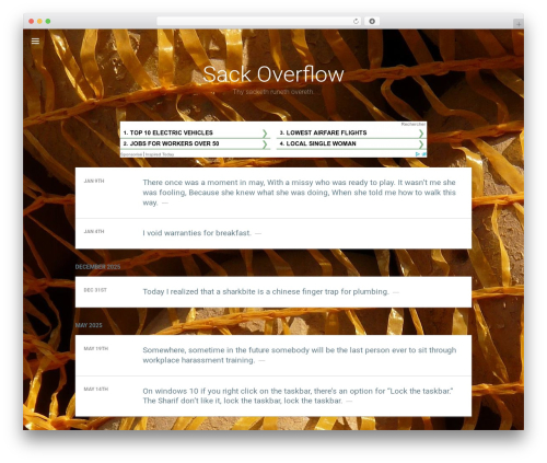 Theme WordPress Materialist - sackoverflow.com