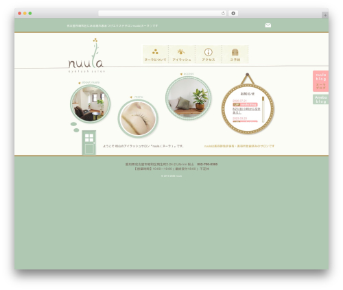WordPress theme 2mmdesign - salon-nuula.com