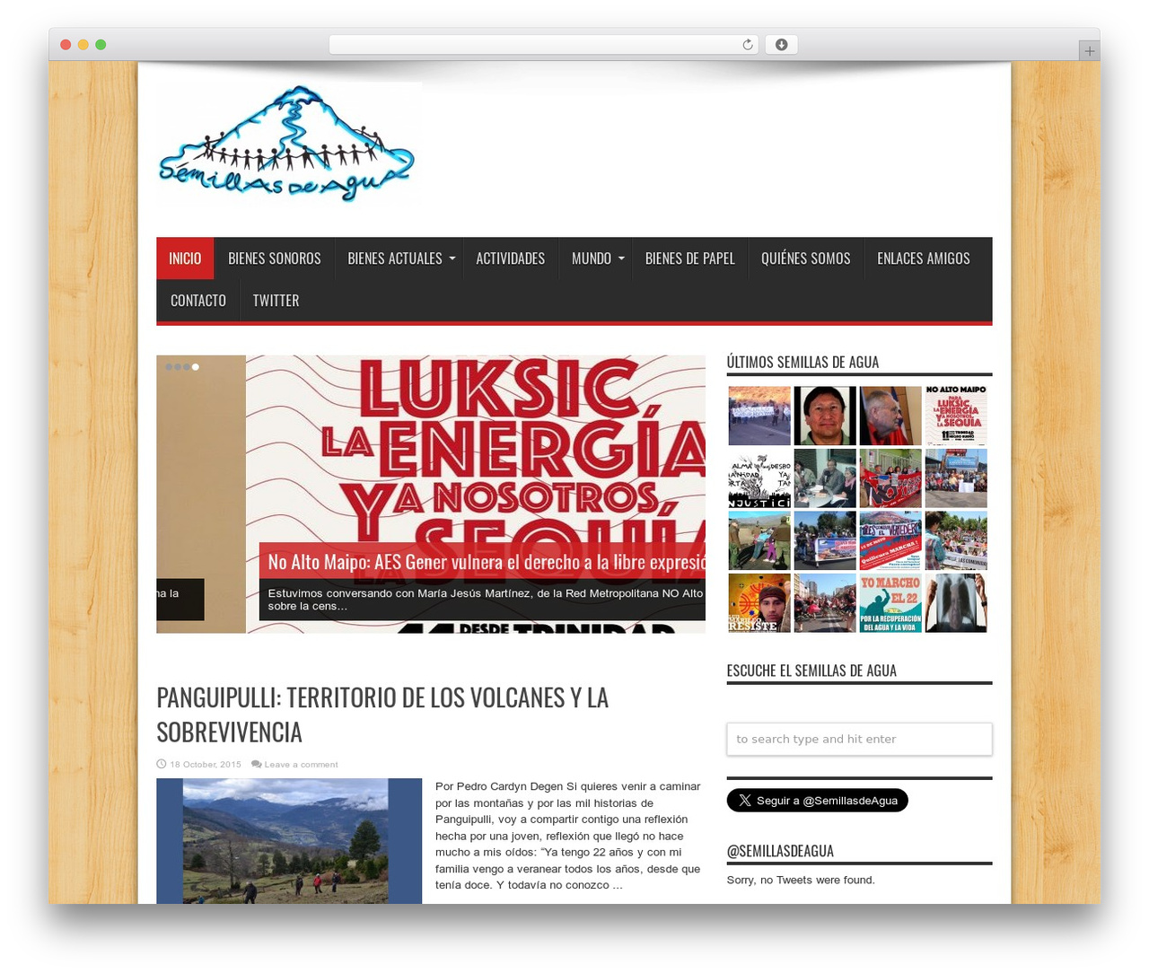 WordPress theme Jarida - semillasdeagua.cl