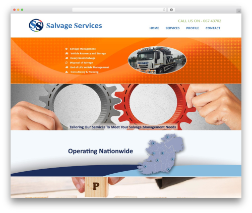 WordPress theme Salvage Services - salvageservices.ie
