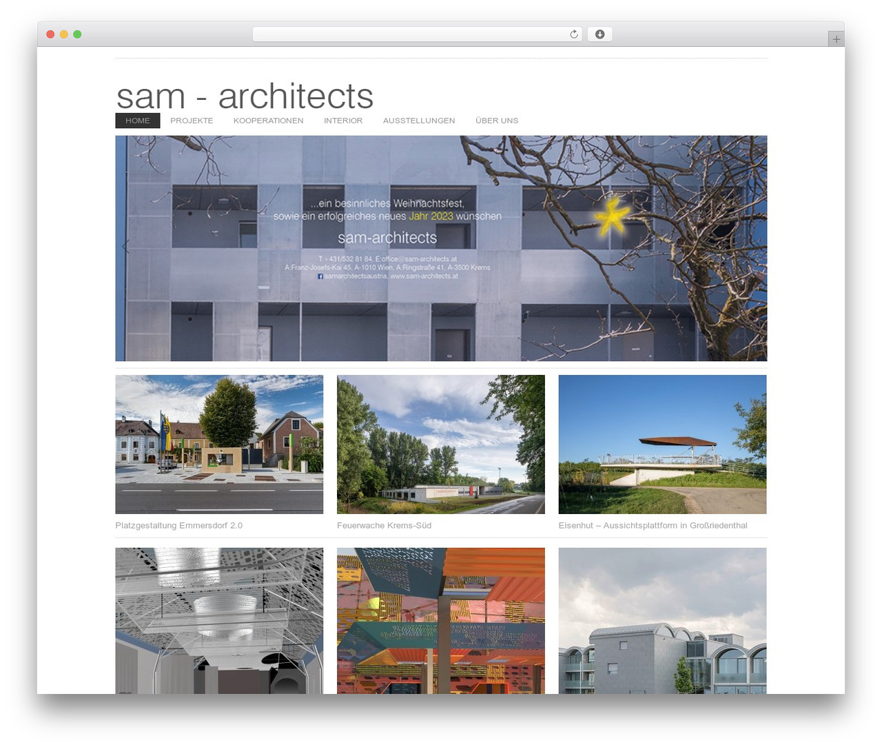 Architekt Theme Responsive premium WordPress theme - sam-architects.at