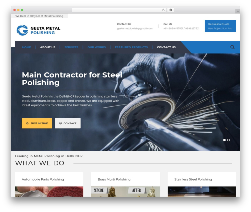 Masterlayout WordPress plugin - geetametalpolish.com