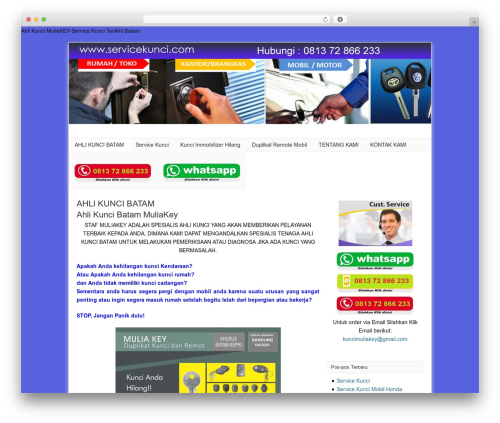 Catalyst WordPress theme - servicekunci.com