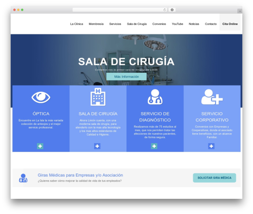 Clinico WordPress theme - santateresacr.com