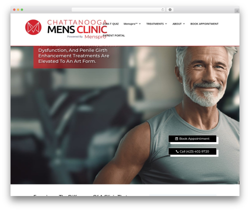 Divi WordPress theme - chattanoogamensclinic.com