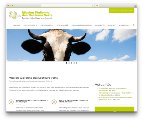 EducaWP WordPress website theme - secteursverts.be