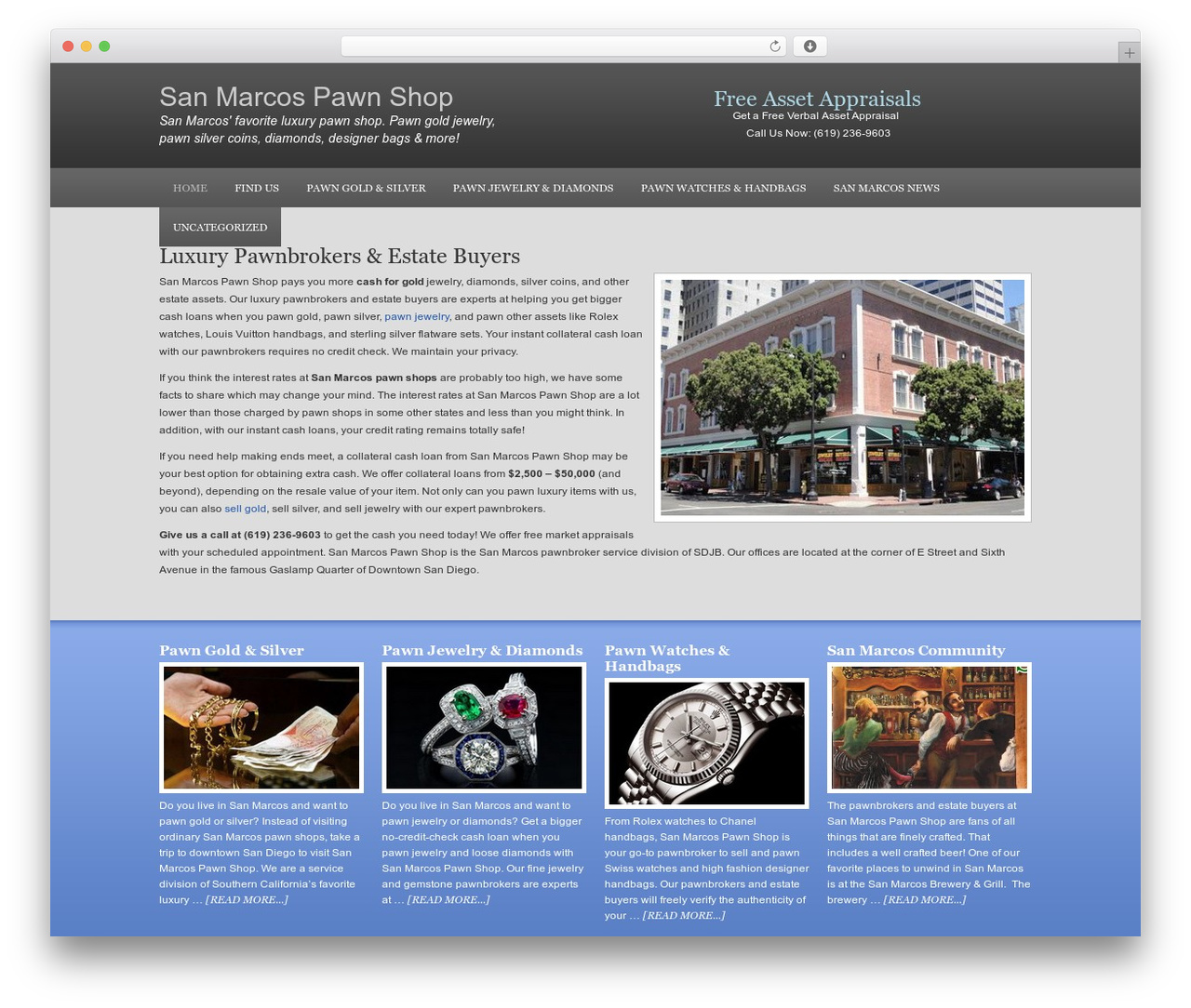Executive Child Theme WP theme - sanmarcospawnshop.com