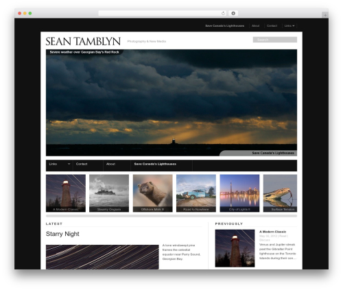 Modularity best WordPress theme - seantamblyn.com