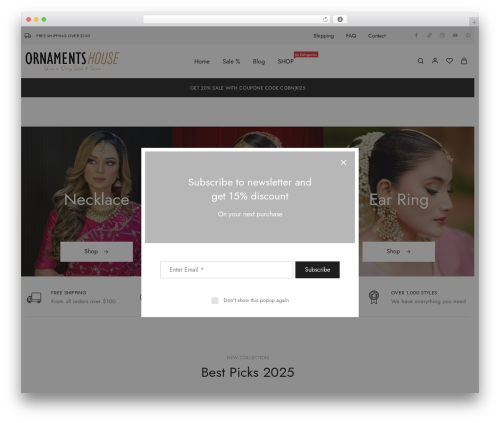Razzi addons WordPress plugin - ornamentshouse.com