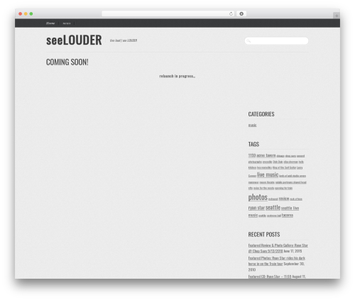 Reportage premium WordPress theme - seelouder.com