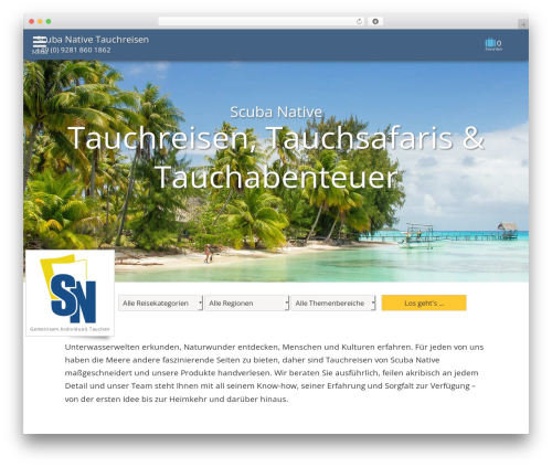 Scuba Native by ff-webdesigner.de WordPress theme design - scuba-native.de