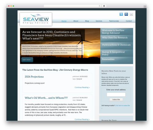 SeaView best WordPress theme - seaviewadvisors.net