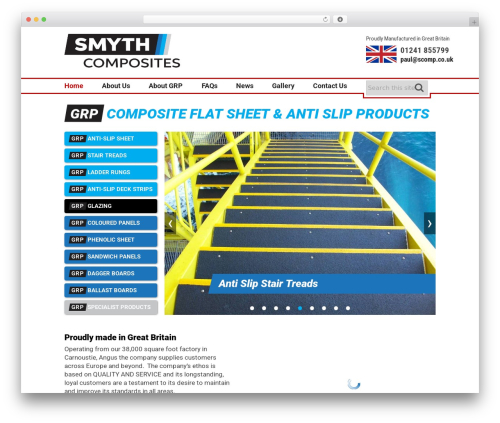 Smyth Composites WordPress theme - scomp.co.uk