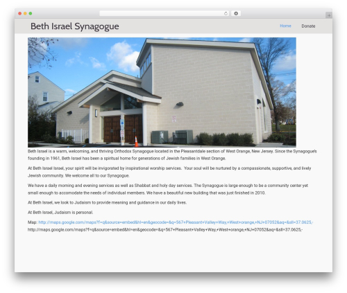 Crio premium WordPress plugin - bethisraelwo.org