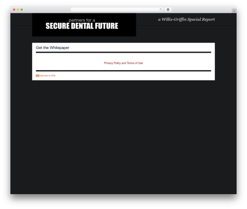Theme WordPress Squeeze Theme - securedentalfuture.com