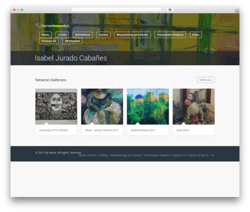 Wave theme WordPress - sensesbeyondart.com