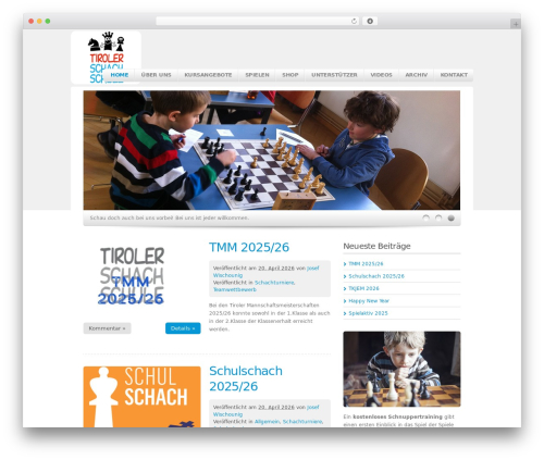 WordPress theme Breeze - schachschule.at
