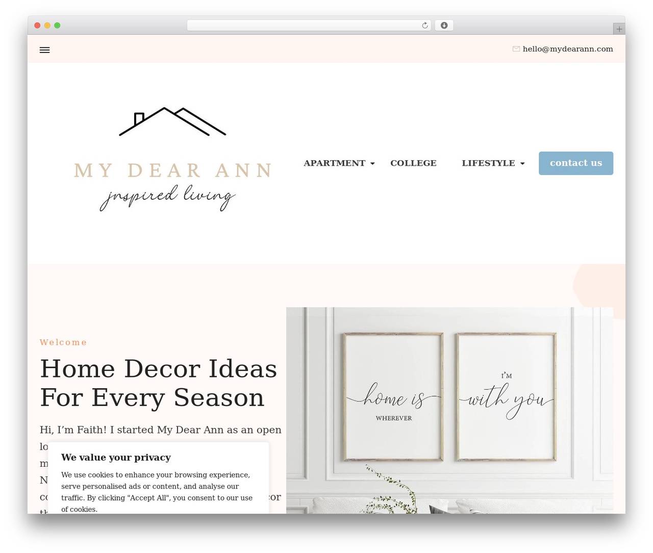 WordPress theme Seva Lite - mydearann.com WordPress theme Seva Lite - mydearann.com