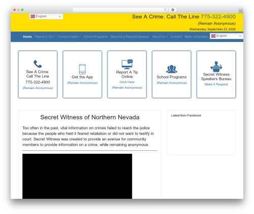 WP Bootstrap 4 WordPress theme - secretwitness.com WP Bootstrap 4 WordPress theme - secretwitness.com