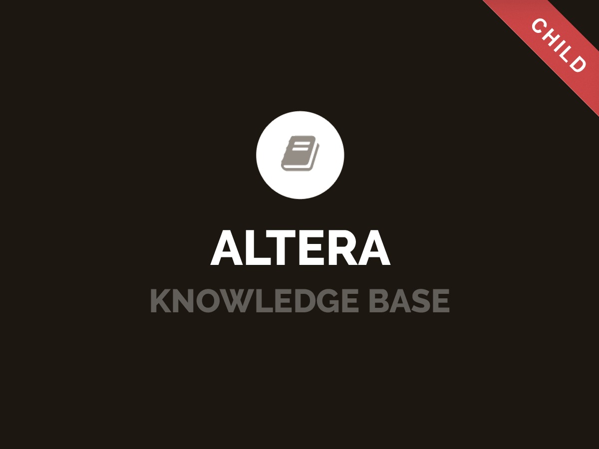 Altera - Knowledge Base Wordpress Theme - Child best WordPress theme by ZERGE