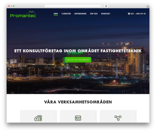 BaseQn WordPress theme - promantec.se