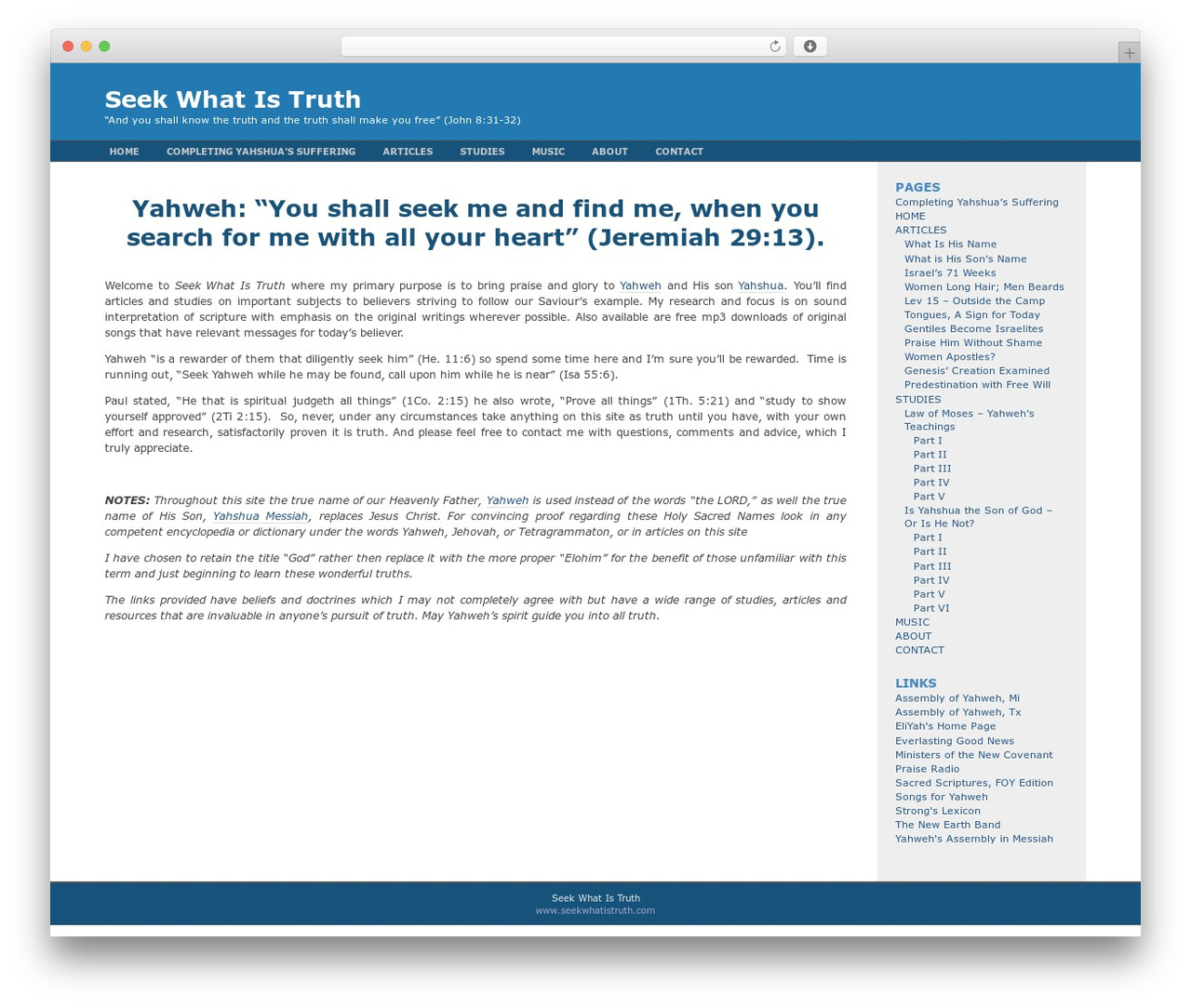 Best WordPress theme Fluid Blue - seekwhatistruth.com