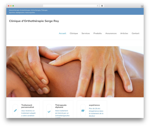 Best WordPress theme mon-physio-qt - sergeroy.com