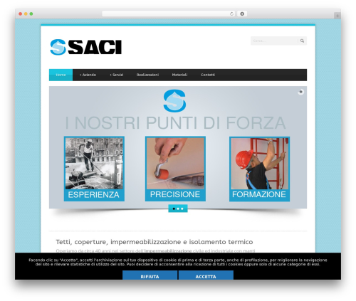 Informativa cookies WordPress plugin - sacisrl.com