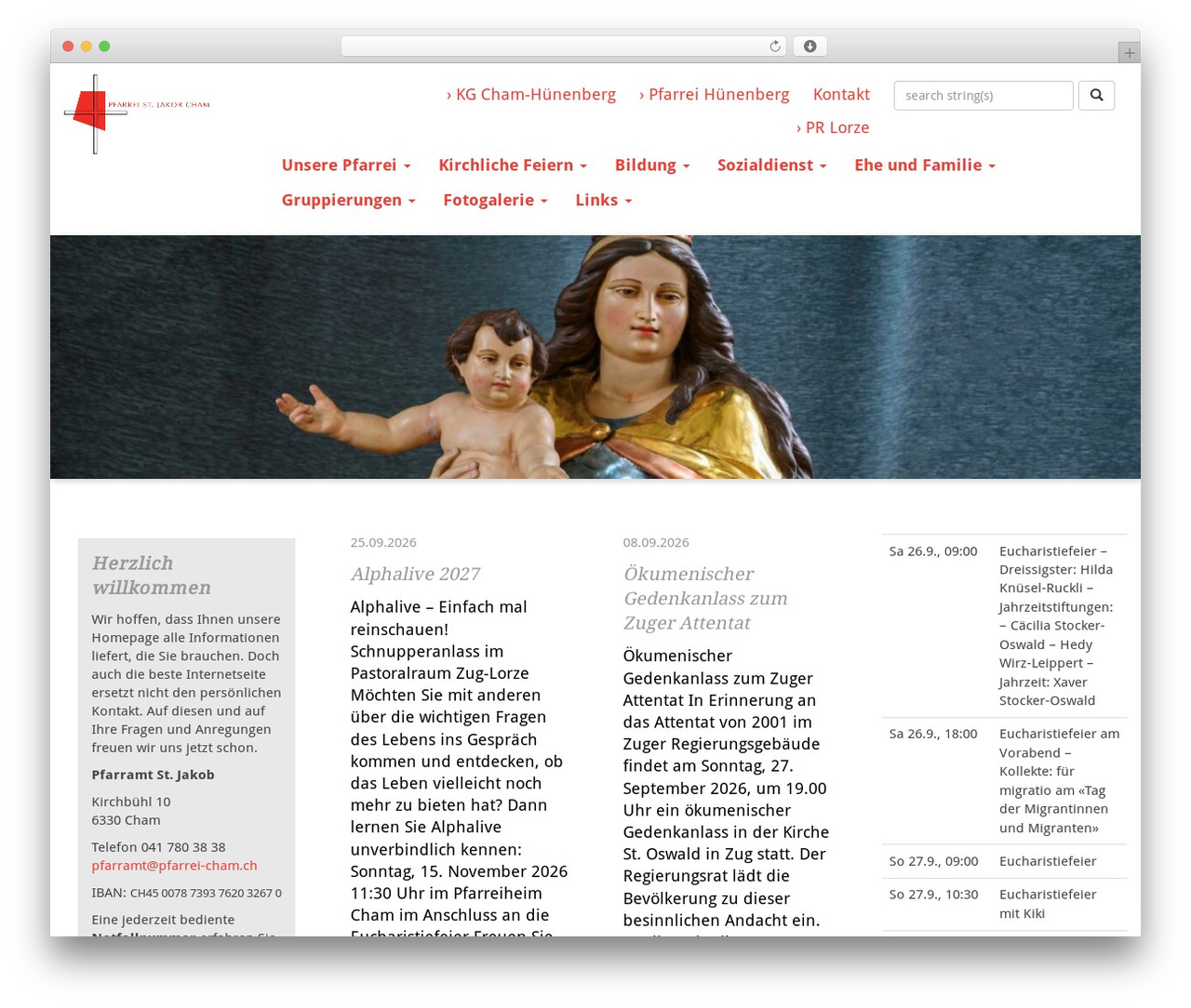 DevDmBootstrap3 theme WordPress - pfarrei-cham.ch