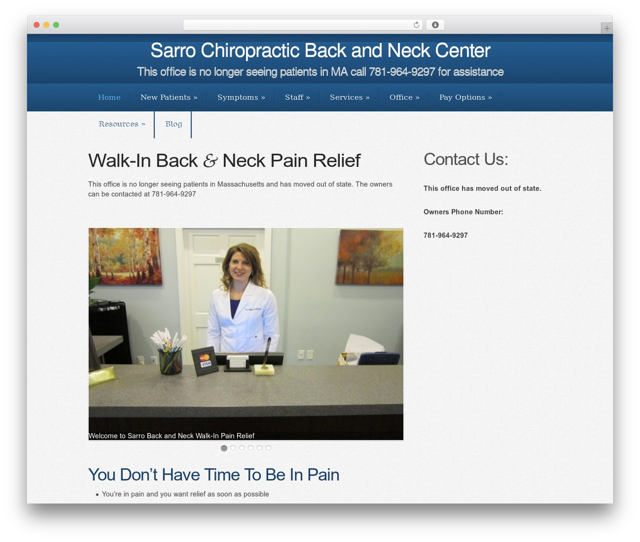 Element WordPress theme design - sarrobackandneck.com