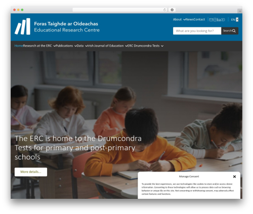 ERC theme WordPress - erc.ie