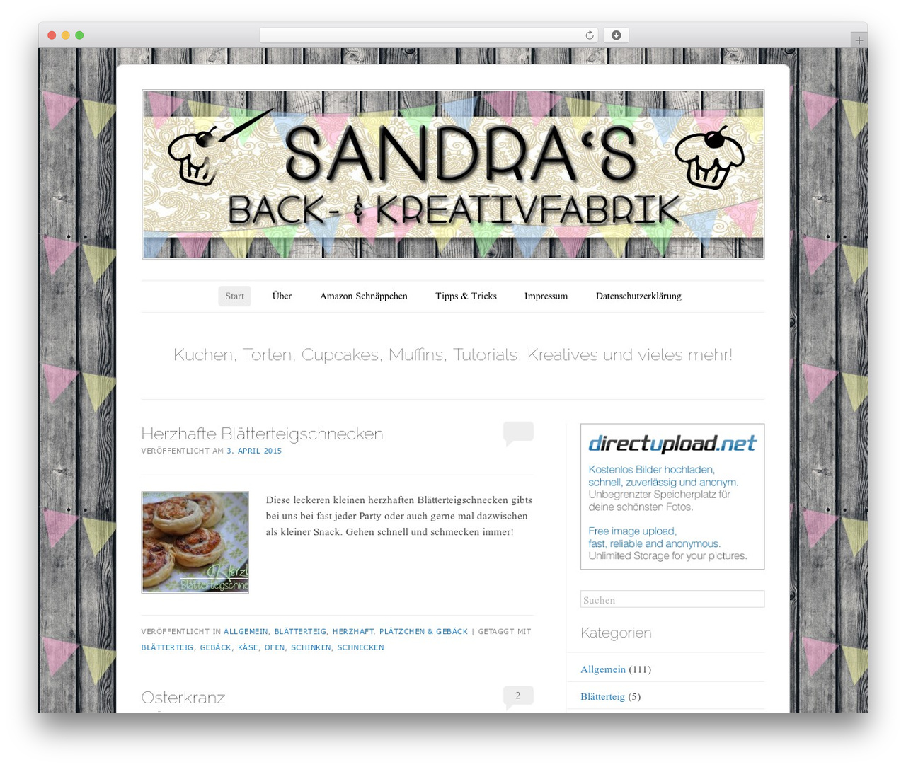 Forever theme WordPress - sandrasbackfabrik.de Forever theme WordPress - sandrasbackfabrik.de