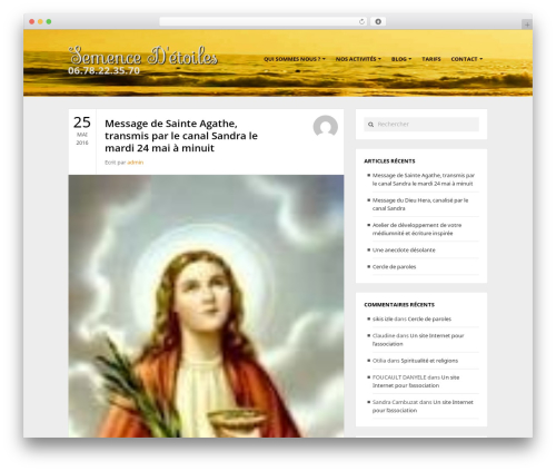GoBlog WordPress blog theme - semences-etoiles.org
